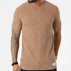 Remise 👍 Tee Shirt 1258 Camel Chiné de Classic Series ✔️ -Classic Series Soldes classic series 309321 ERS 1258 TABA 20220317T154904 03