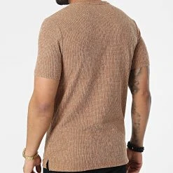 Remise 👍 Tee Shirt 1258 Camel Chiné de Classic Series ✔️ -Classic Series Soldes classic series 309321 ERS 1258 TABA 20220317T154905 04