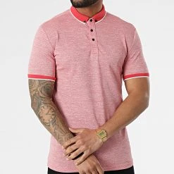 Tout neuf ✔️ Polo A Manches Courtes 1713 Rouge Chiné de Classic Series ✨ -Classic Series Soldes classic series 309325 ERS 1713 KIRMIZ 20220317T153306 03