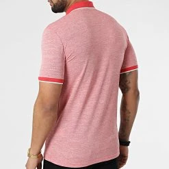 Tout neuf ✔️ Polo A Manches Courtes 1713 Rouge Chiné de Classic Series ✨ -Classic Series Soldes classic series 309325 ERS 1713 KIRMIZ 20220317T153308 04