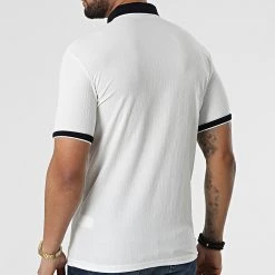 Promo 😀 Polo A Manches Courtes 1745 Blanc de Classic Series ⌛ -Classic Series Soldes classic series 309328 ERS 1745 EKRU 20220317T153054 04