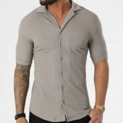 Top 10 ✨ Chemise A Manches Courtes ERS-1651 Gris de Classic Series ✨ -Classic Series Soldes classic series 309341 ERS 1651 ANTRASIT 20220317T153447 03