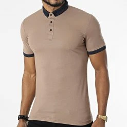 Grosses soldes 🧨 Polo Manches Courtes 1058 Marron de Classic Series ✔️