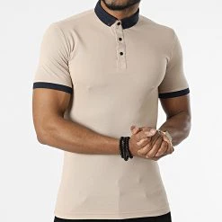Bon marché 😉 Polo Manches Courtes 1058 Beige de Classic Series 🥰 -Classic Series Soldes classic series 309384 ERS 1058 1 BEJ 20220322T143706 03