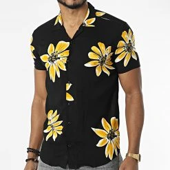 Les meilleures critiques de 🎉 Chemise Manches Courtes 1500 Noir Jaune Floral de Classic Series ✨