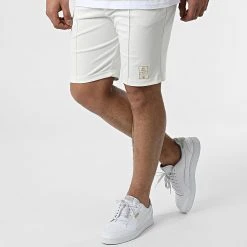 Offres ✔️ Ensemble Tee 🛒 Shirt Et Short Jogging 1253 Blanc de Classic Series ⌛ -Classic Series Soldes classic series 309487 ERS 1253 EKRU 20220318T161928 05