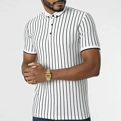 Le moins cher 😀 Polo Manches Courtes 1778 Blanc de Classic Series 🎁 -Classic Series Soldes classic series 309512 ERS 1778 EKRU SIYAH 20220322T145031 03