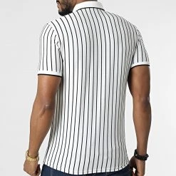 Le moins cher 😀 Polo Manches Courtes 1778 Blanc de Classic Series 🎁 -Classic Series Soldes classic series 309512 ERS 1778 EKRU SIYAH 20220322T145033 04