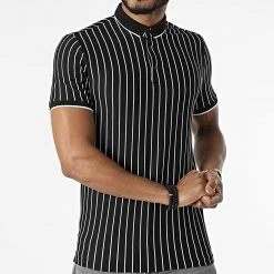 Bon marché 😍 Polo Manches Courtes 1778 Noir de Classic Series ✨ -Classic Series Soldes classic series 309513 ERS 1778 SIYAH BEYAZ 20220322T144036 03