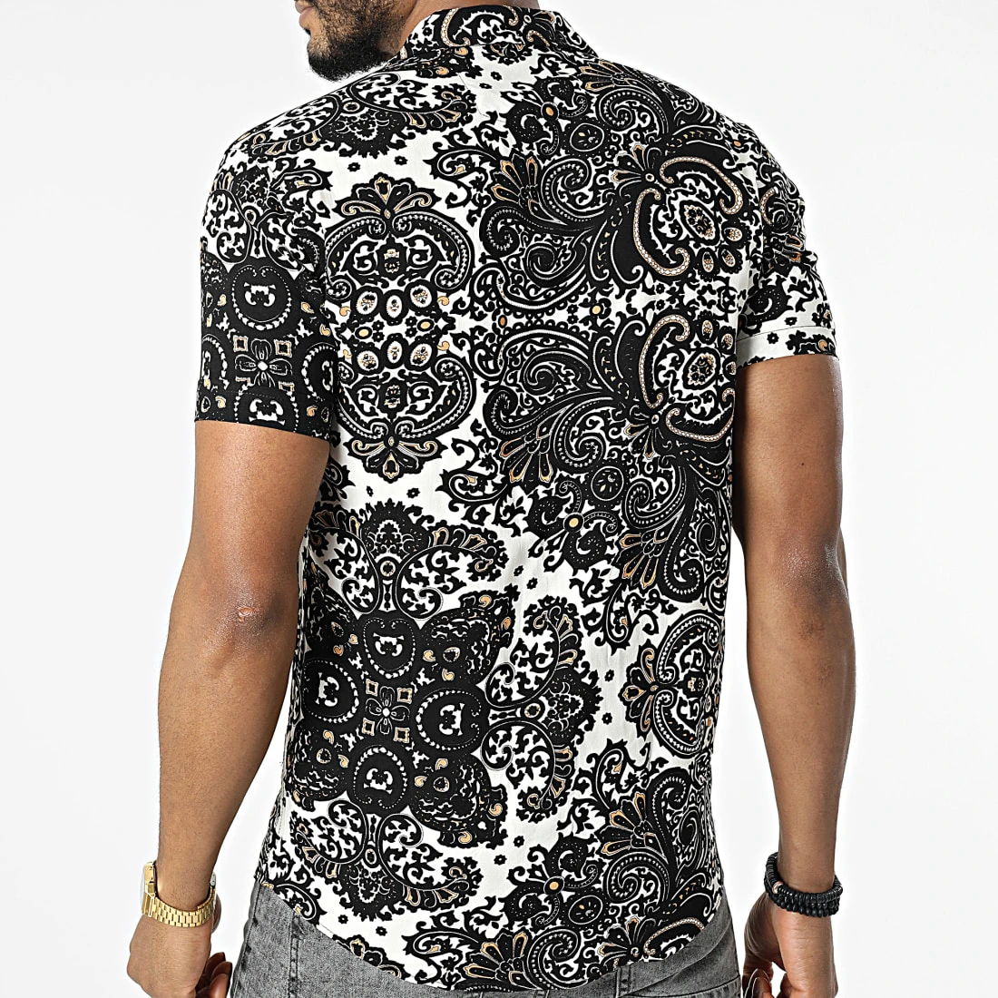 De gros 🔥 Chemise Manches Courtes 1400 Noir de Classic Series 🎁 6 De gros 🔥 Chemise Manches Courtes 1400 Noir de Classic Series 🎁 – Image 4