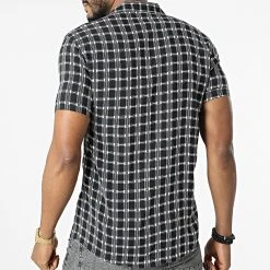 Meilleure vente ❤️ Chemise Manches Courtes 1400 Noir de Classic Series 🌟 -Classic Series Soldes classic series 309561 ERS 1400 97 20220322T144619 04