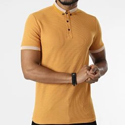 Acheter 👏 Polo Manches Courtes 1070 Camel de Classic Series 😉 -Classic Series Soldes classic series 309567 ERS 1070 HARDAL 20220322T143606 03