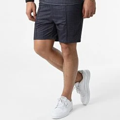 Le moins cher ❤️ Ensemble Tee Shirt Et Short Jogging CH10 Bleu Marine de Classic Series 😀 -Classic Series Soldes classic series 309583 CH010 BLACK 20220318T161824 05