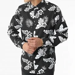 Acheter ✨ Chemise Manches Longues Floral H63130 Noir Blanc de Classic Series 💯 -Classic Series Soldes classic series 309607 H63130Z10992AEN 24000 20220322T142551 03