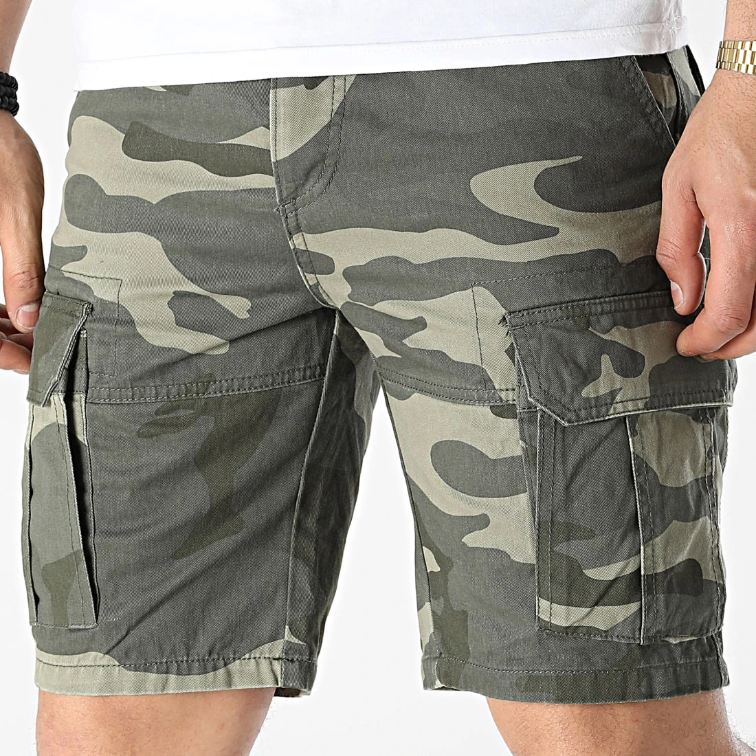 Offres 🥰 Short Cargo Camouflage H70022Y62147K Vert Kaki de Classic Series ⭐ 3 Offres 🥰 Short Cargo Camouflage H70022Y62147K Vert Kaki de Classic Series ⭐