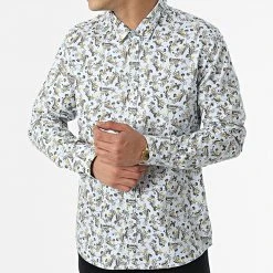 Nouveau 👍 Chemise Manches Longues Floral H70025 Bleu Clair de Classic Series ⌛ -Classic Series Soldes classic series 309673 H70025M11045A 19200 20220408T123842 03