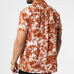 Top 10 ⭐ Chemise Manches Courtes H73771 Orange Brique de Classic Series ❤️ -Classic Series Soldes classic series 309732 H73771M10979E 21300 20220324T155955 04