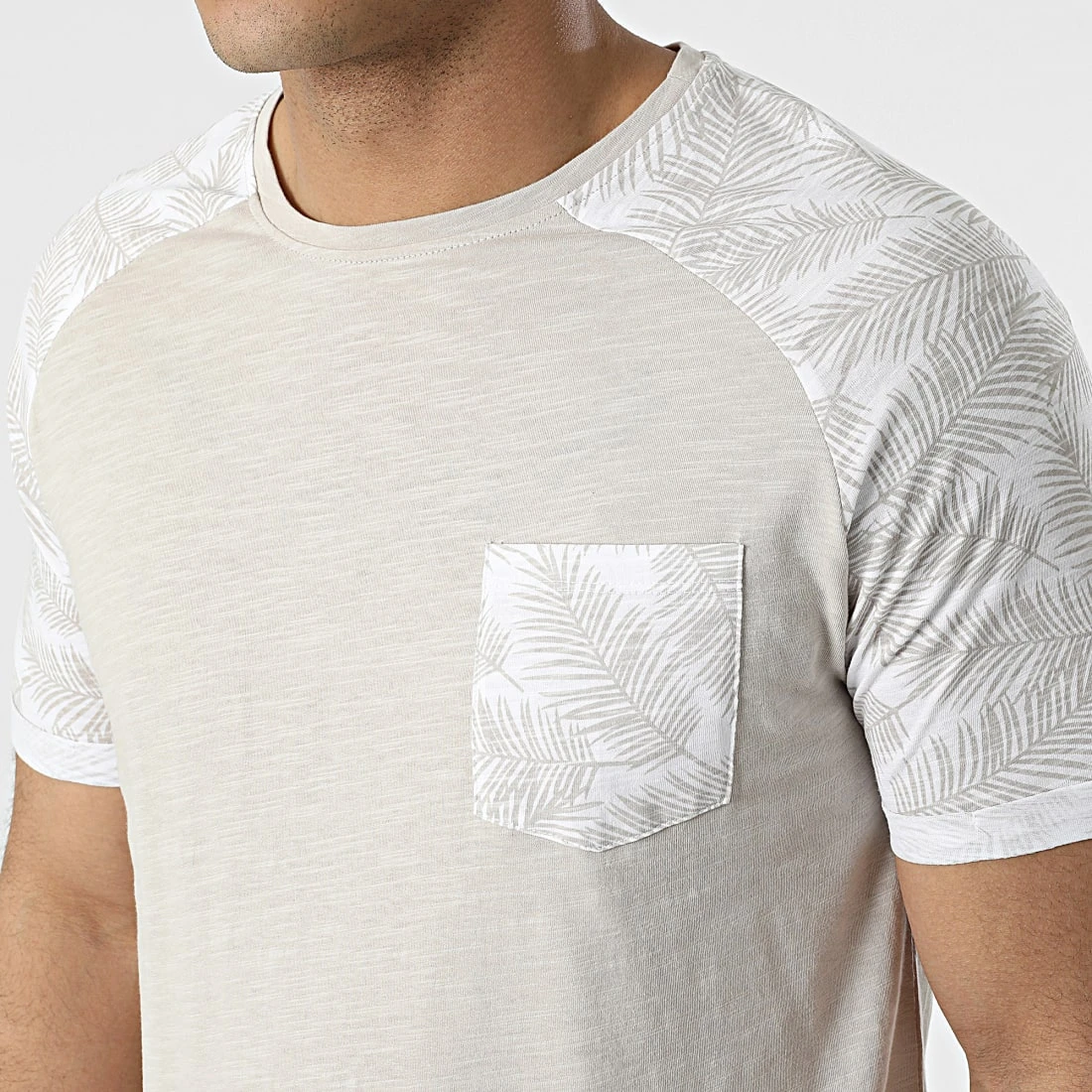 Coupon ✨ Tee 🤩 Shirt Poche H16022 Beige Chiné de Classic Series ⭐ 4 Coupon ✨ Tee 🤩 Shirt Poche H16022 Beige Chiné de Classic Series ⭐ – Image 2