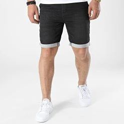Offres 🌟 Short Jean H13220Y62122DKB22 Noir de Classic Series ❤️ -Classic Series Soldes classic series 309765 H13220Y62122DKB22 24000 20220322T135455 02