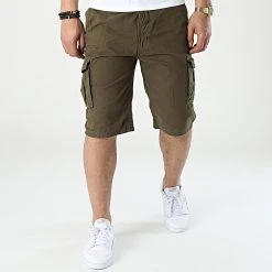 Promo ❤️ Short Cargo Aken Vert Kaki de Classic Series 👏 -Classic Series Soldes classic series 309810 H7221T61170AKEN 12400 20220322T141403 03