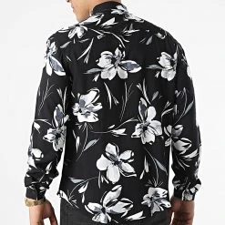 Tout neuf 👏 Chemise Manches Longues G-9034 Noir de Classic Series ✔️ -Classic Series Soldes classic series 310578 G 9034 BLACK BLUE 20220329T162513 04