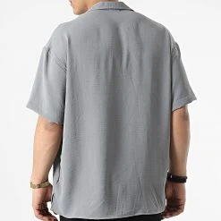 Bon marché 🔔 Chemise Manches Courtes FT-7002 Gris de Classic Series 🔔 -Classic Series Soldes classic series 310592 FT 7002 GREY 20220329T160438 04