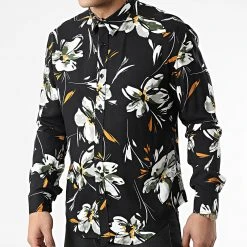 Sortie 🤩 Chemise Manches Longues G-9034 Noir de Classic Series ❤️