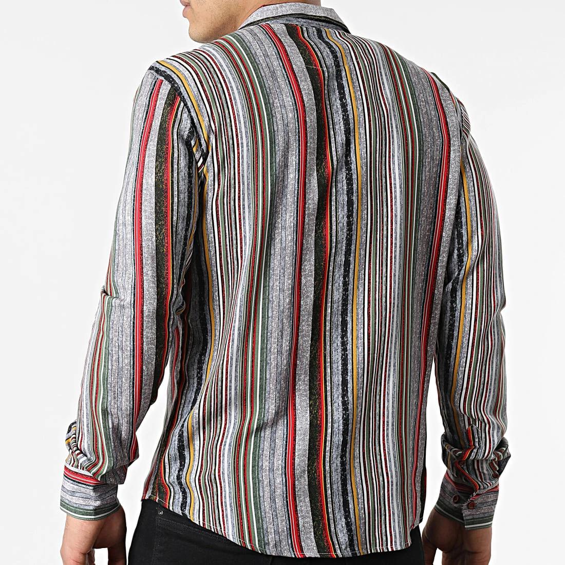 Meilleur prix ⌛ Chemise Manches Longues G-9035 Gris Rouge de Classic Series 🎉 6 Meilleur prix ⌛ Chemise Manches Longues G-9035 Gris Rouge de Classic Series 🎉 – Image 4