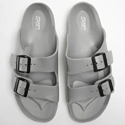 Budget 😍 Claquettes HM3026 Gris de Classic Series ✔️ -Classic Series Soldes classic series 312058 HM3026 GREY 20220408T160605 04