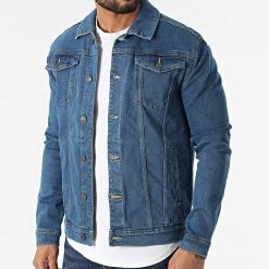 Meilleure affaire 🔥 Veste Jean DP3000 Bleu Denim de Classic Series 🛒 -Classic Series Soldes classic series 313780 DP3000 MID BLUE 20220421T150109 03