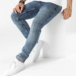 Promo ✨ Jean Slim JIB-DP-SS22-039 Bleu Denim de Classic Series ❤️ -Classic Series Soldes classic series 313782 JIB DP SS22 039 089 BLUE ACID 20220415T151626 03