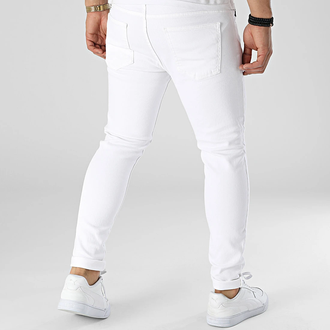 Vente flash 💯 Jean Skinny DHZ-3814 Blanc de Classic Series ✨ 6 Vente flash 💯 Jean Skinny DHZ-3814 Blanc de Classic Series ✨ – Image 4