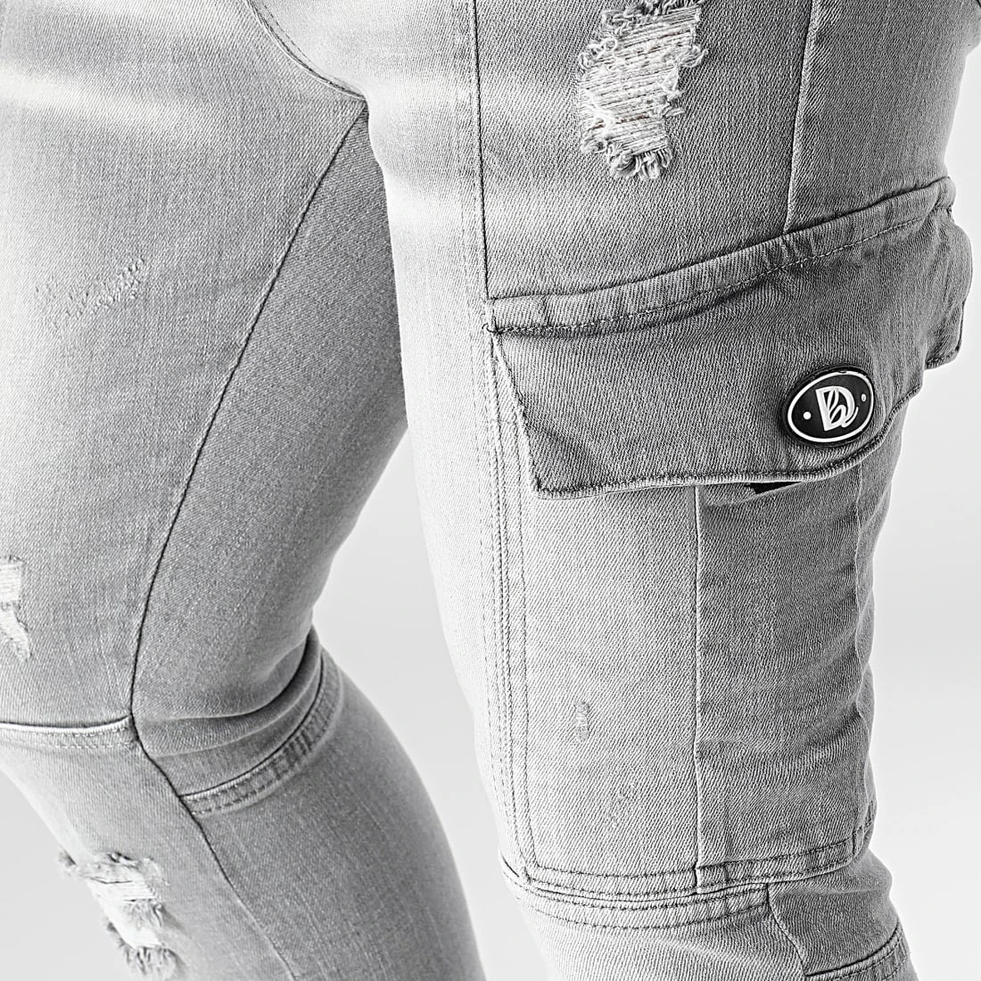 Le moins cher 🌟 Jean Skinny DH-3755 Gris de Classic Series 🤩 4 Le moins cher 🌟 Jean Skinny DH-3755 Gris de Classic Series 🤩 – Image 2