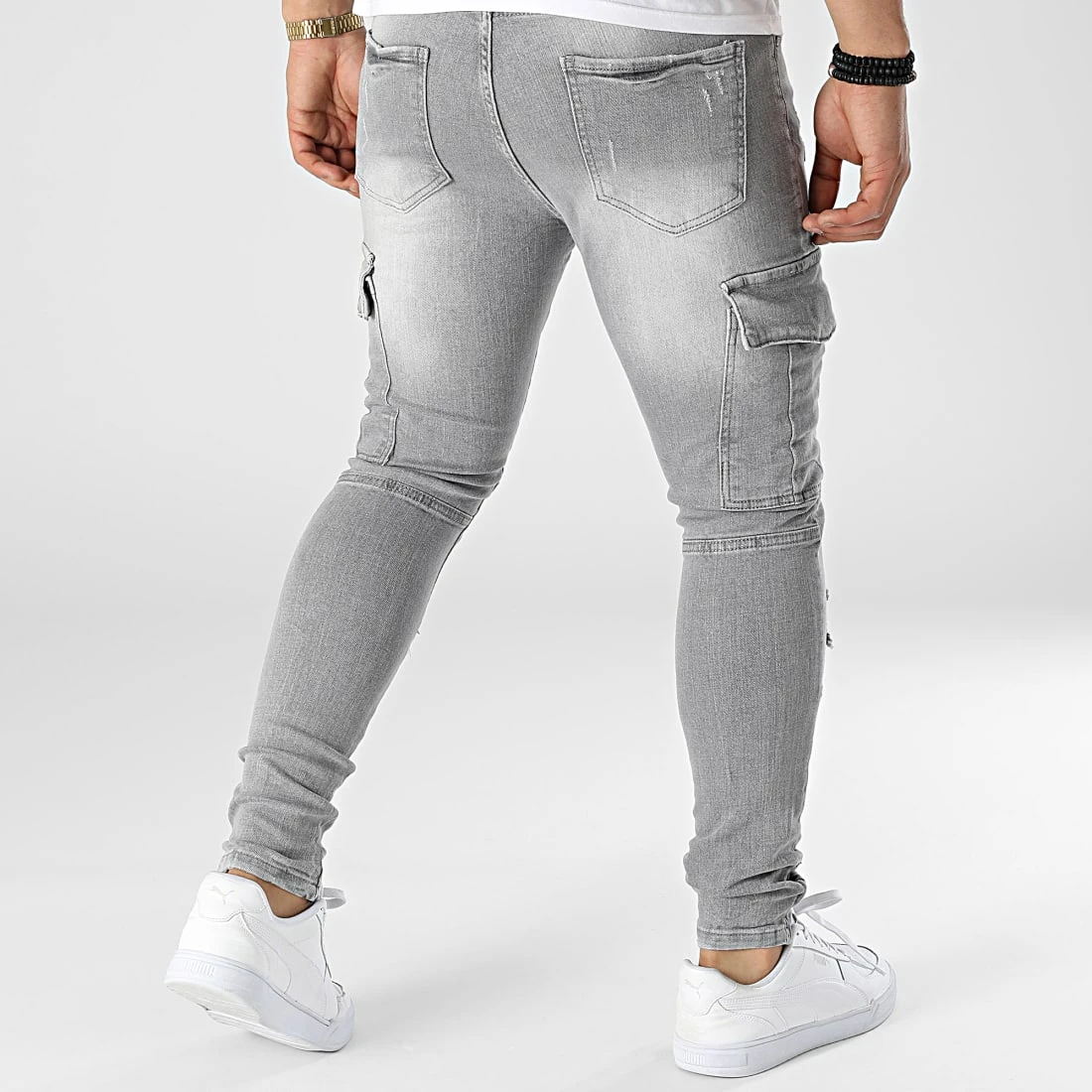 Le moins cher 🌟 Jean Skinny DH-3755 Gris de Classic Series 🤩 6 Le moins cher 🌟 Jean Skinny DH-3755 Gris de Classic Series 🤩 – Image 4