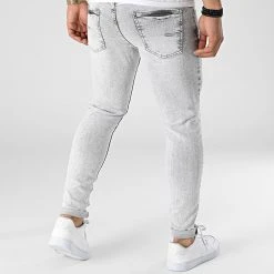 Vente flash 🎁 Jean Skinny DHZ-3636 Gris Clair de Classic Series 💯 -Classic Series Soldes classic series 315083 DHZ 3636 4 FUME 20220422T143850 04