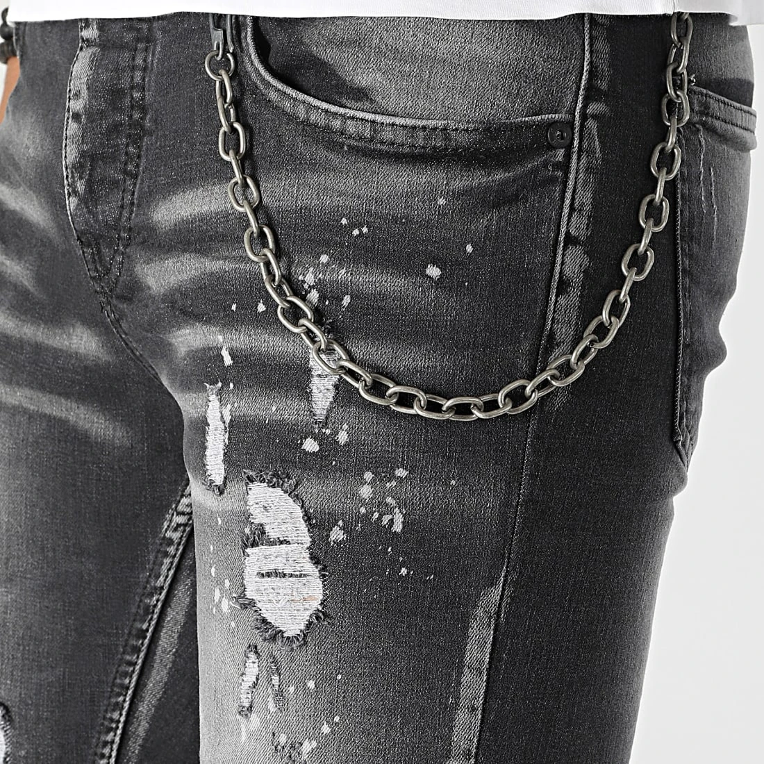 Le moins cher ✔️ Jean Skinny DHZ-3747-1 Noir de Classic Series ❤️ 4 Le moins cher ✔️ Jean Skinny DHZ-3747-1 Noir de Classic Series ❤️ – Image 2