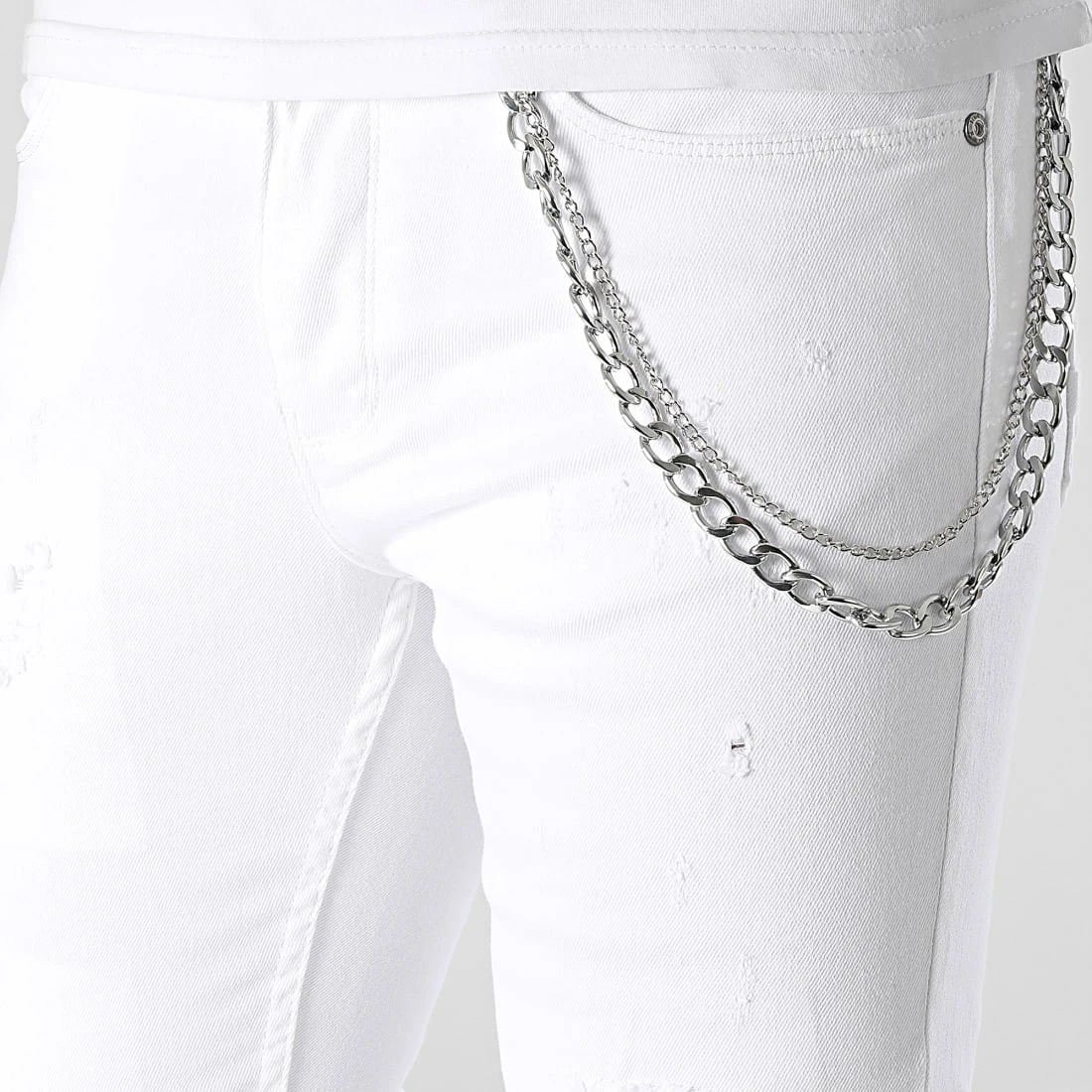 Sortie 💯 Jean Skinny DHZ-3822 Blanc de Classic Series 😍 4 Sortie 💯 Jean Skinny DHZ-3822 Blanc de Classic Series 😍 – Image 2