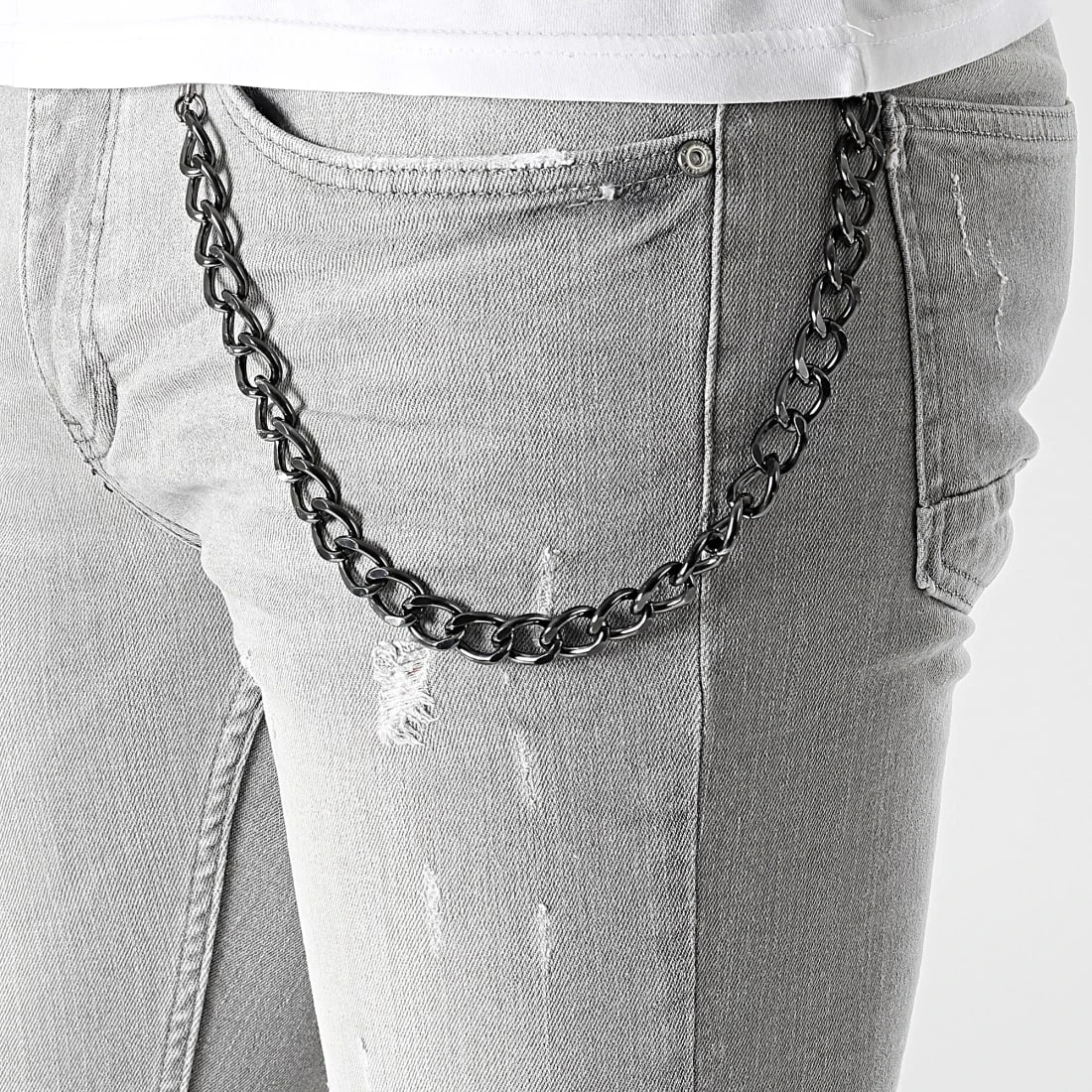 Meilleur prix 😉 Jean Skinny DHZ-3815-1 Gris de Classic Series 😉 4 Meilleur prix 😉 Jean Skinny DHZ-3815-1 Gris de Classic Series 😉 – Image 2