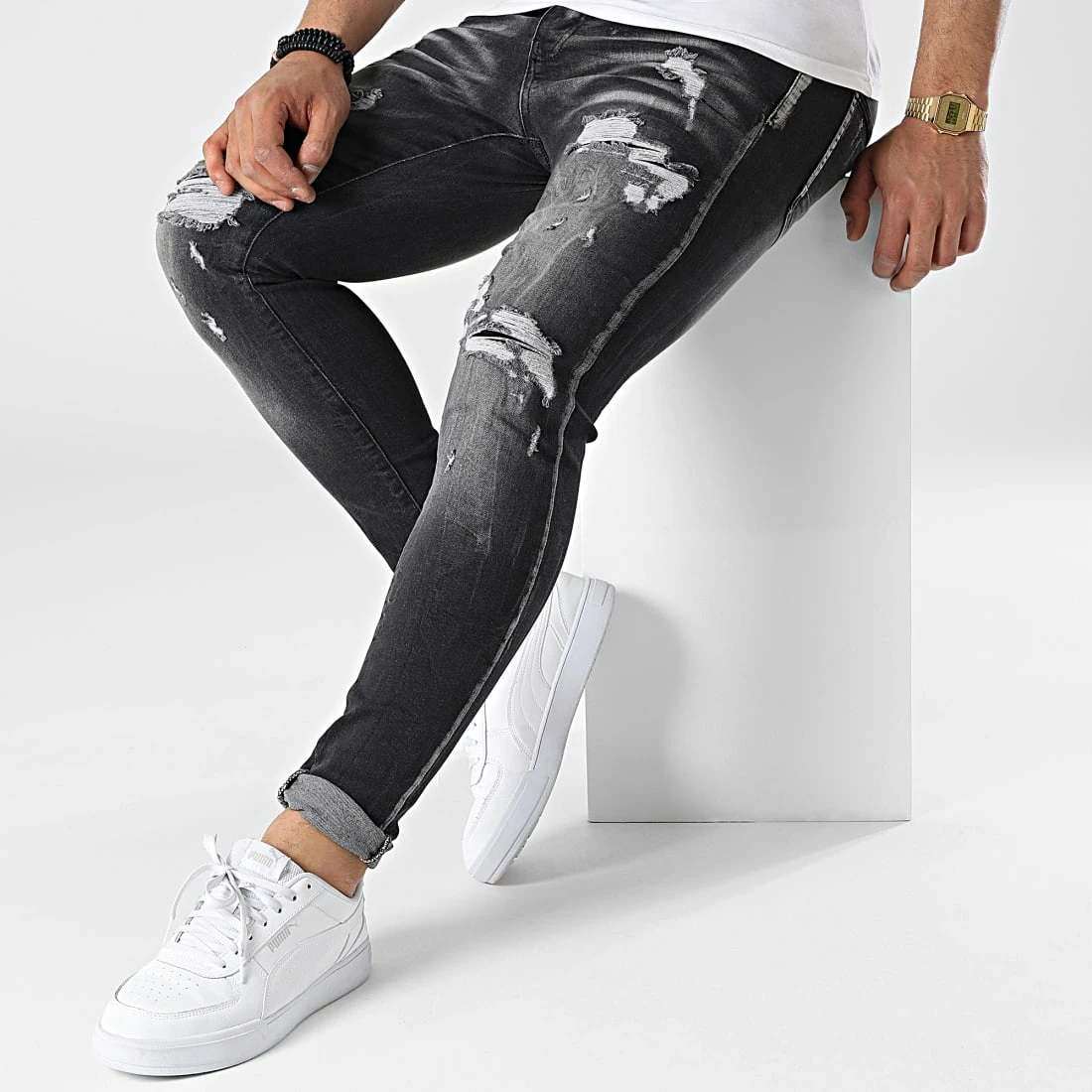 Grosses soldes 🎉 Jean Skinny DHZ-3762-1 Gris Anthracite de Classic Series 🥰 5 Grosses soldes 🎉 Jean Skinny DHZ-3762-1 Gris Anthracite de Classic Series 🥰 – Image 3