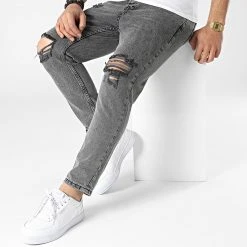 Nouveau ⌛ Jean Slim DH-2000-1 Gris Anthracite de Classic Series 🤩 -Classic Series Soldes classic series 315163 DH 2000 1 FUME 20220415T151726 03