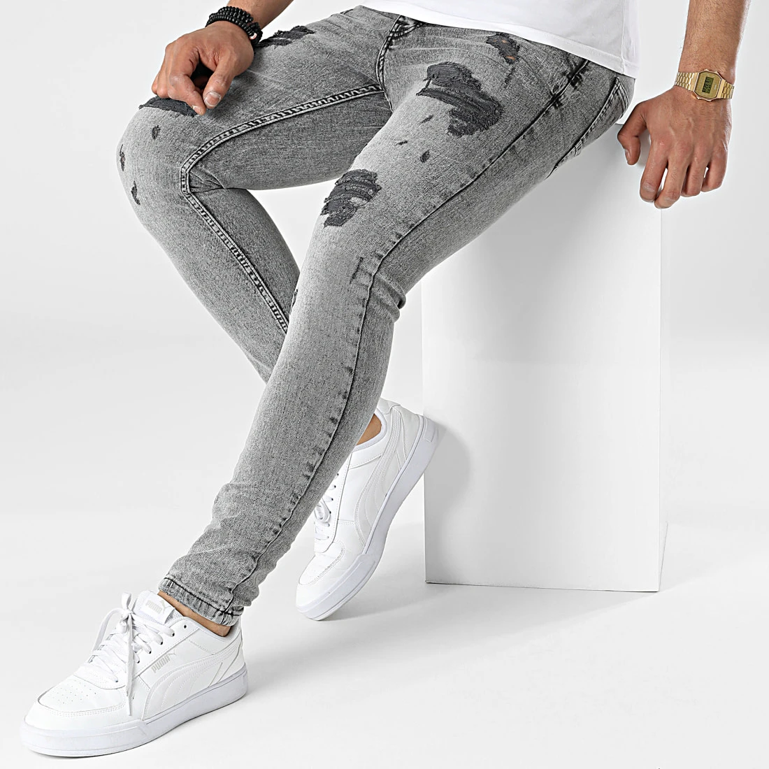 Le moins cher ✔️ Jean Skinny DHZ-3750-1 Gris de Classic Series 😉 5 Le moins cher ✔️ Jean Skinny DHZ-3750-1 Gris de Classic Series 😉 – Image 3