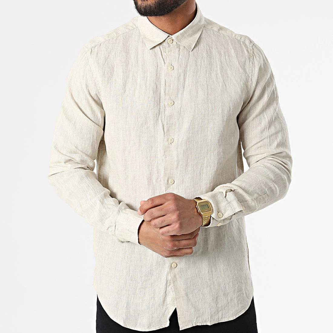 Top 10 ⌛ Chemise A Manches Longues 7631 Beige de Classic Series 😀 5 Top 10 ⌛ Chemise A Manches Longues 7631 Beige de Classic Series 😀 – Image 3