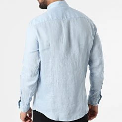 Grosses soldes 🔔 Chemise A Manches Longues 7631 Bleu Clair de Classic Series 👍 -Classic Series Soldes classic series 315797 7631 LT BLUE 20220421T161623 04
