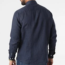 Meilleure affaire ⌛ Chemise A Manches Longues 7631 Bleu Marine de Classic Series ❤️ -Classic Series Soldes classic series 315798 7631 DEEP BLUE 20220421T162012 04