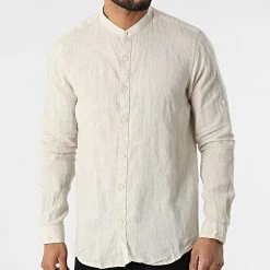Meilleure affaire ✔️ Chemise A Manches Longues 7632 Beige de Classic Series 🥰