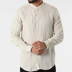 Meilleure affaire ✔️ Chemise A Manches Longues 7632 Beige de Classic Series 🥰 -Classic Series Soldes classic series 315877 7632 BEIGE 20220421T151718 03