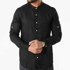 Grosses soldes ❤️ Chemise A Manches Longues 7632 Noir de Classic Series 🔥 -Classic Series Soldes classic series 315893 7632 BLACK 20220421T152005 03