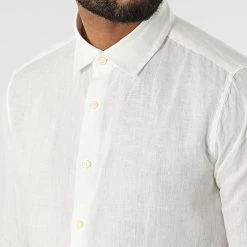 Budget ✔️ Chemise A Manches Longues 7631 Blanc de Classic Series 😉 -Classic Series Soldes classic series 315898 7631 WHITE 20220421T150901 02