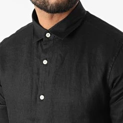 Meilleure affaire ⭐ Chemise A Manches Longues 7631 Noir de Classic Series ❤️ -Classic Series Soldes classic series 315899 7631 BLACK 20220421T151848 02