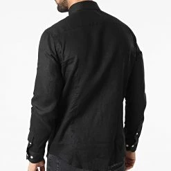 Meilleure affaire ⭐ Chemise A Manches Longues 7631 Noir de Classic Series ❤️ -Classic Series Soldes classic series 315899 7631 BLACK 20220421T151851 04